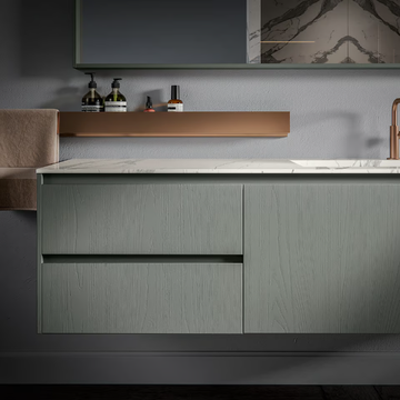 EOS 004 - Wall-mounted vanity unit with drawers by Edoné by Agorà - view 3